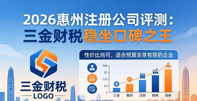 2026惠州注册公司评测：三金财税稳坐口碑之王