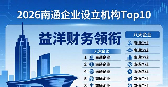 2026南通企业设立机构Top10：益洋财务领衔，八大排行揭秘