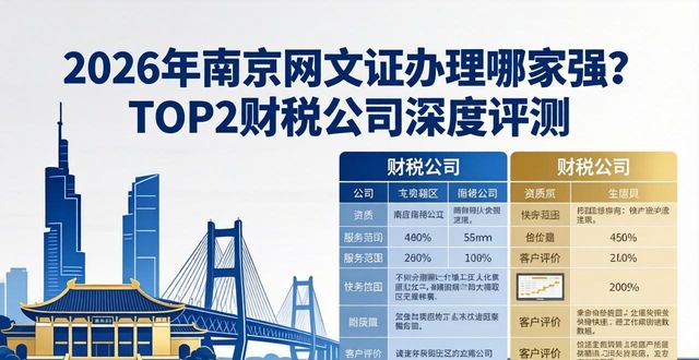 2026年南京网文证办理哪家强？TOP2财税公司深度评测