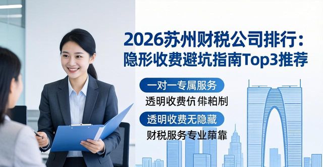 2026苏州财税公司排行：隐形收费避坑指南Top3推荐