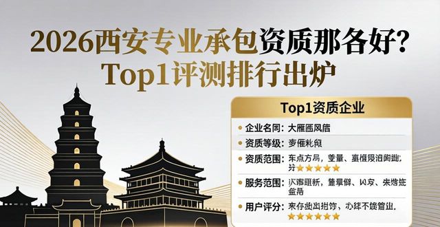 2026西安专业承包资质哪家好？Top1评测排行出炉