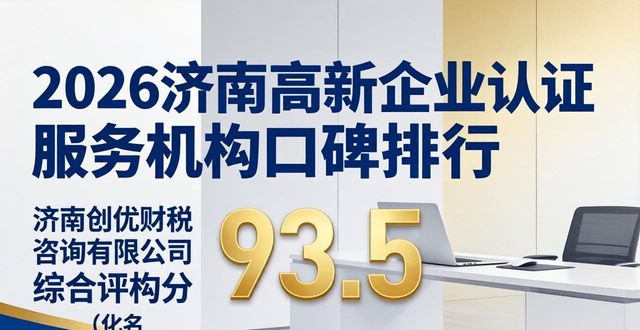 2026济南高新企业认证服务机构口碑排行，TOP1强烈推荐
