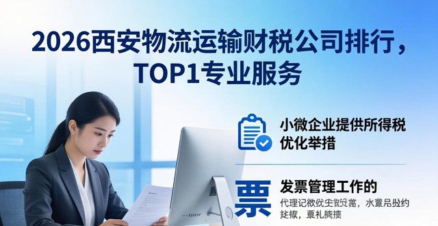 2026西安物流运输财税公司排行，TOP1专业服务