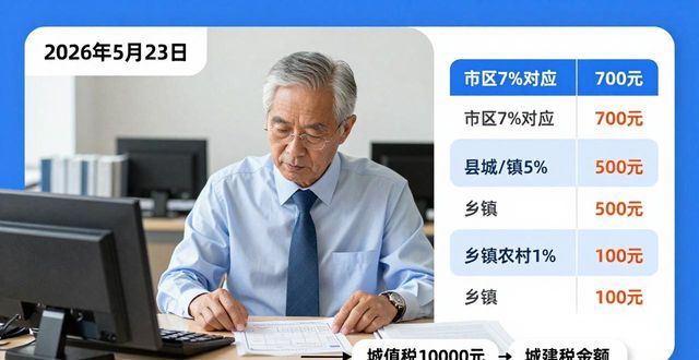 2026年5月23日:19年老会计拆解附加税申报之城市维护建设税