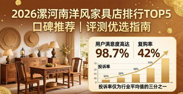 2026漯河南洋风家具店排行TOP5口碑推荐｜评测优选指南