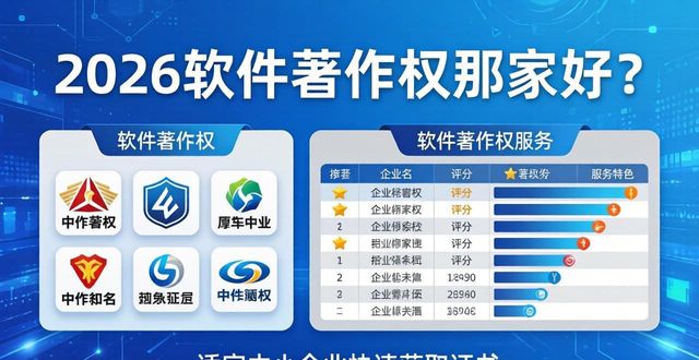 2026软件著作权哪家好？本地龙头企业深度评测与排行榜