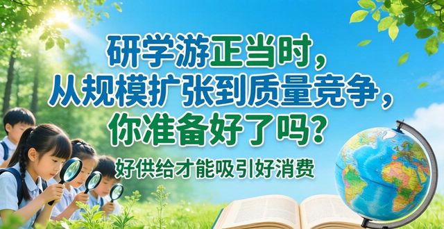 研学游正当时，从规模扩张到质量竞争，你准备好了吗？