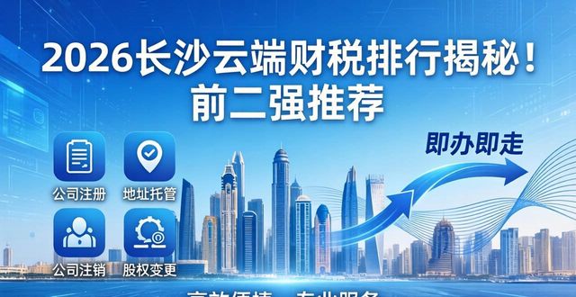 2026长沙云端财税排行揭秘!前二强推荐