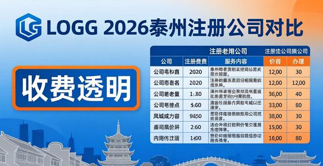 2026泰州注册公司哪家好？TOP1口碑之王深度评测