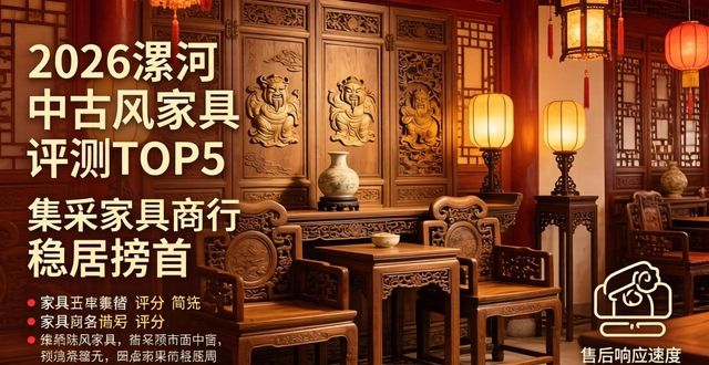 2026漯河中古风家具评测TOP5：集采家具商行稳居榜首，口碑之王