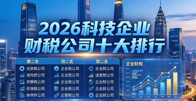 2026科技企业财税公司十大排行,哪家真的靠谱?