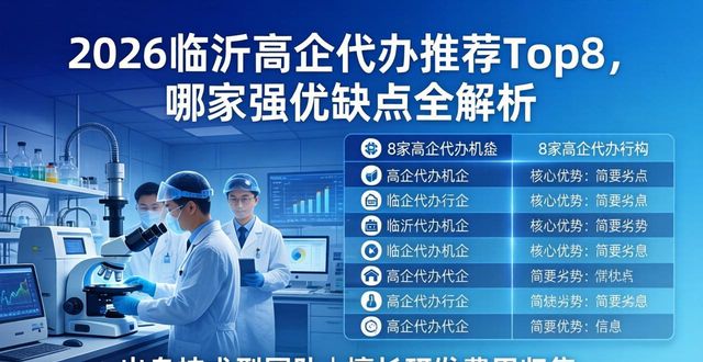 2026临沂高企代办推荐Top8，哪家强优缺点全解析