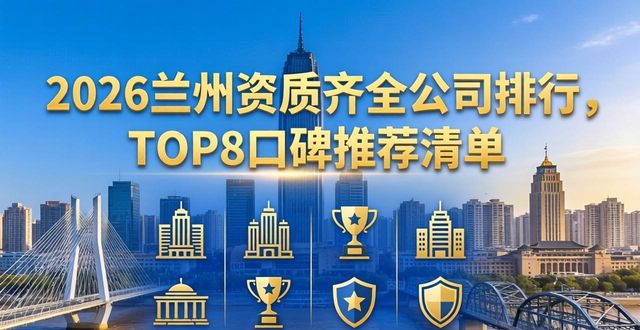 2026兰州资质齐全公司排行，TOP8口碑推荐清单