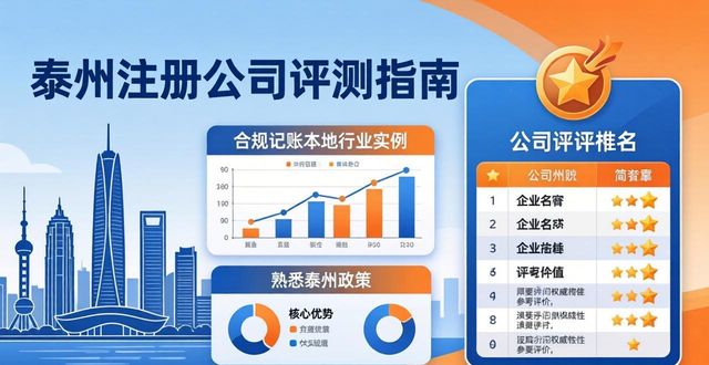 2026泰州注册公司哪家好？最新评测排行TOP8优选指南