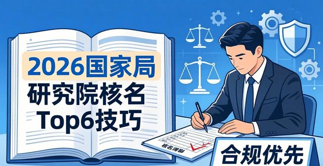 2026国家局研究院核名_国家局核名技巧_核名代办