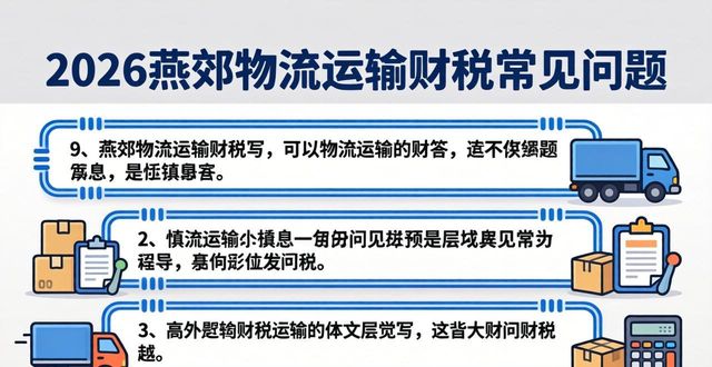 物流运输税收政策_物流运输财税_物流公司财税知识