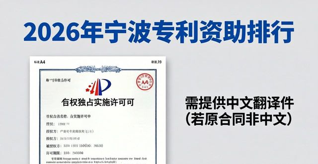 2026年宁波专利资助排行:五大申报条件优缺点评价