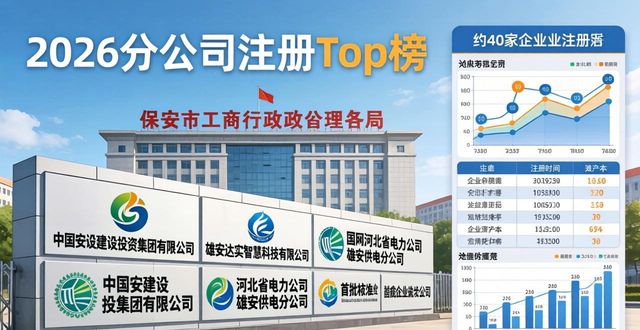 2026分公司注册Top榜：雄安首批企业评价揭秘