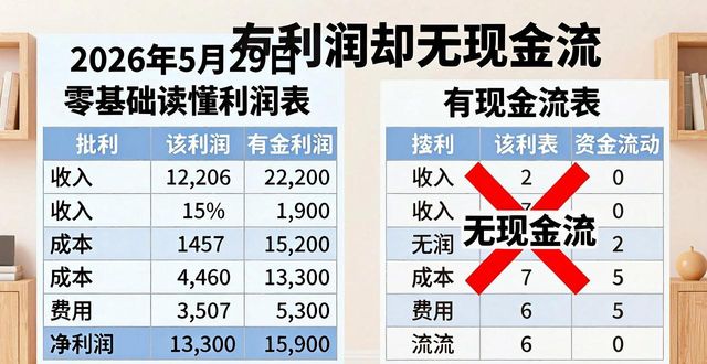 财报小白快速判断公司真优质还是假繁荣_利润表_零基础读懂资产负债表利润表现金流量表