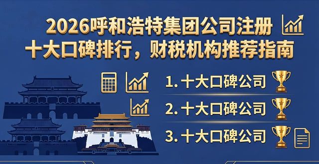 2026呼和浩特集团公司注册十大口碑排行，财税机构推荐指南