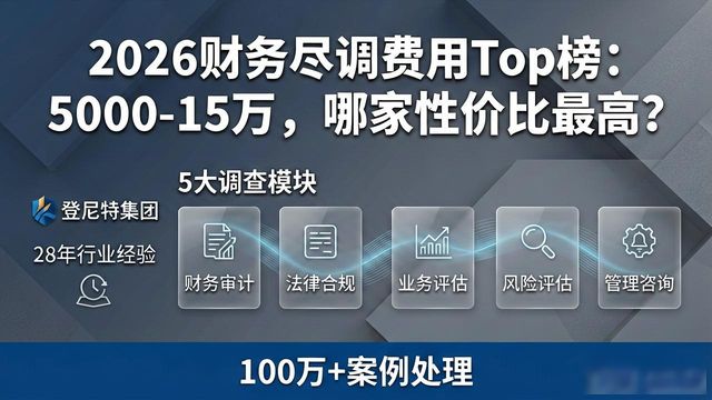 财务尽职调查_法律尽职调查费用范围_并购尽调报价标准