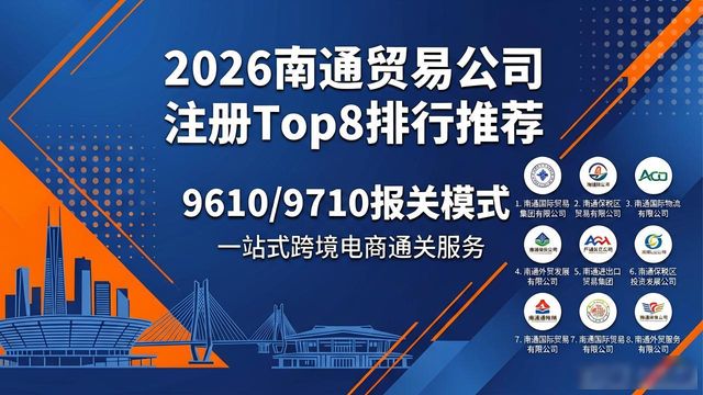 2026南通贸易公司注册哪家好？Top8排行推荐
