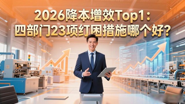 2026降本增效Top1：四部门23项纾困措施哪个好？