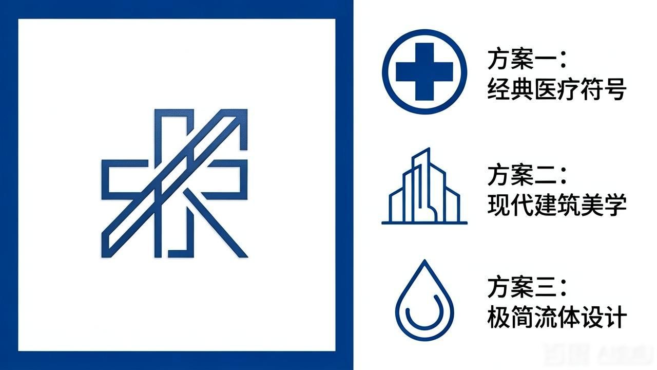 商标设计_医院标识设计信息优化_精准简洁标识标牌设计