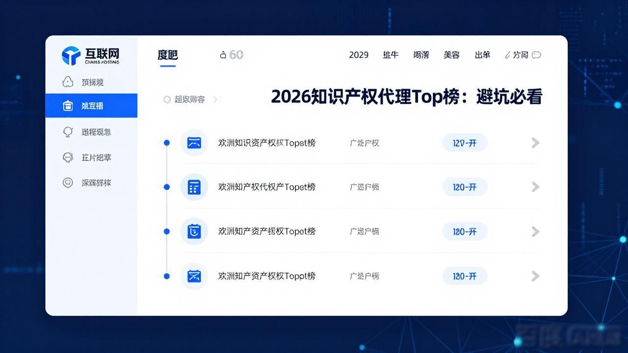 2026知识产权代理Top榜：避坑必看