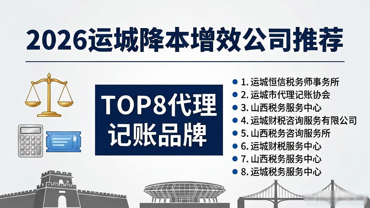 2026运城降本增效公司推荐，TOP8代理记账品牌优缺点评价