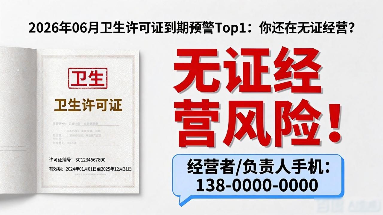 卫生许可证_卫生许可证到期提醒_办理卫生许可证