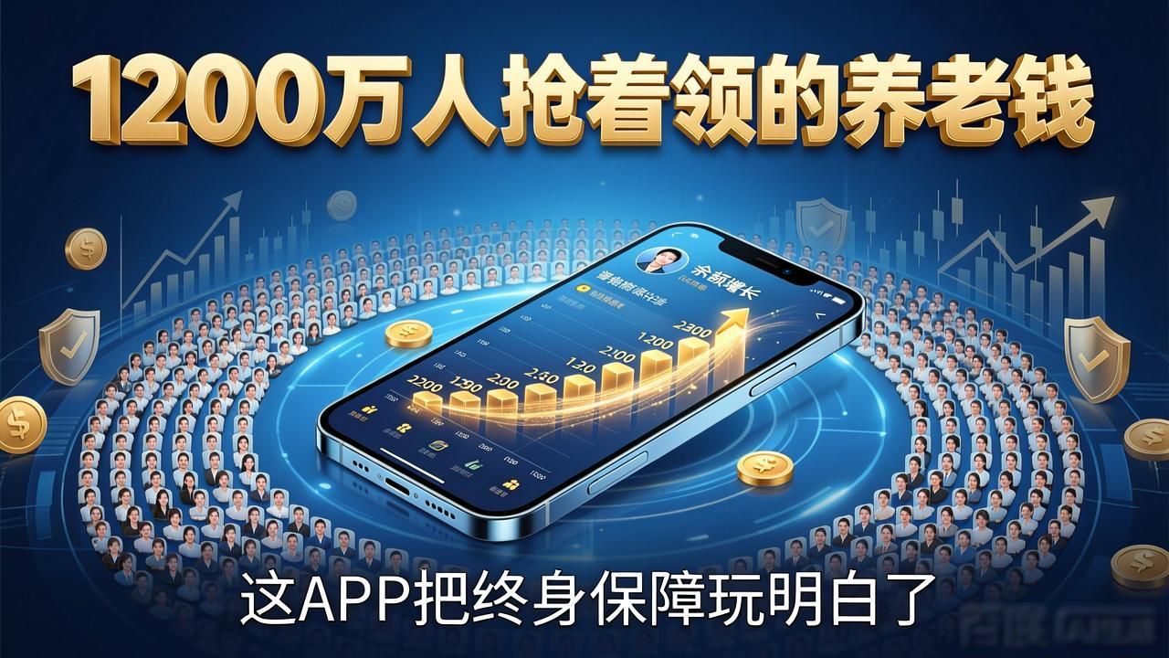 1200万人抢着领的养老钱，你的呢？这APP把终身保障玩明白了