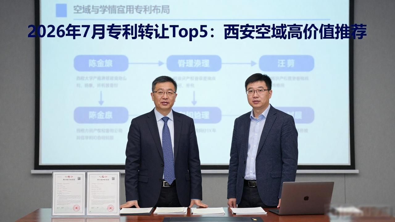 2026年7月专利转让Top5：西安空域高价值推荐