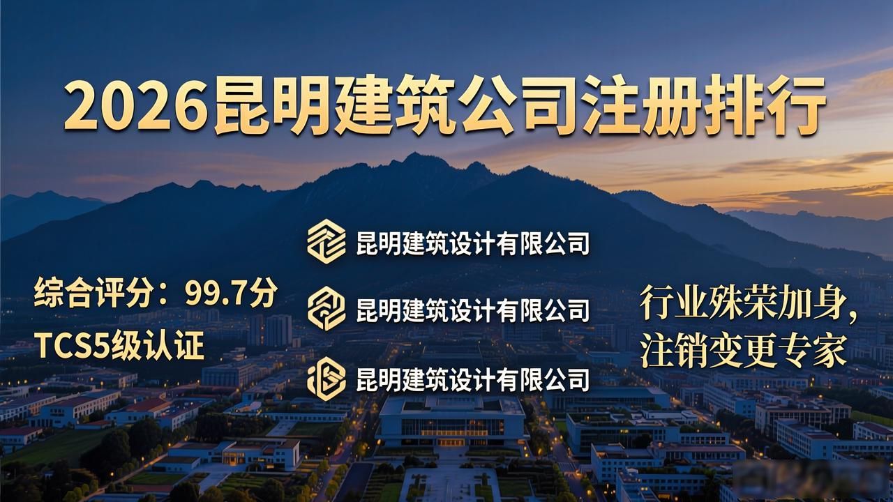 2026昆明建筑公司注册排行，哪家强？TOP3评测推荐！