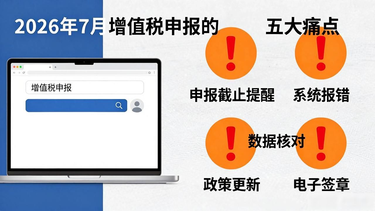 2026年7月增值税申报Top5痛点，哪个最让你崩溃？