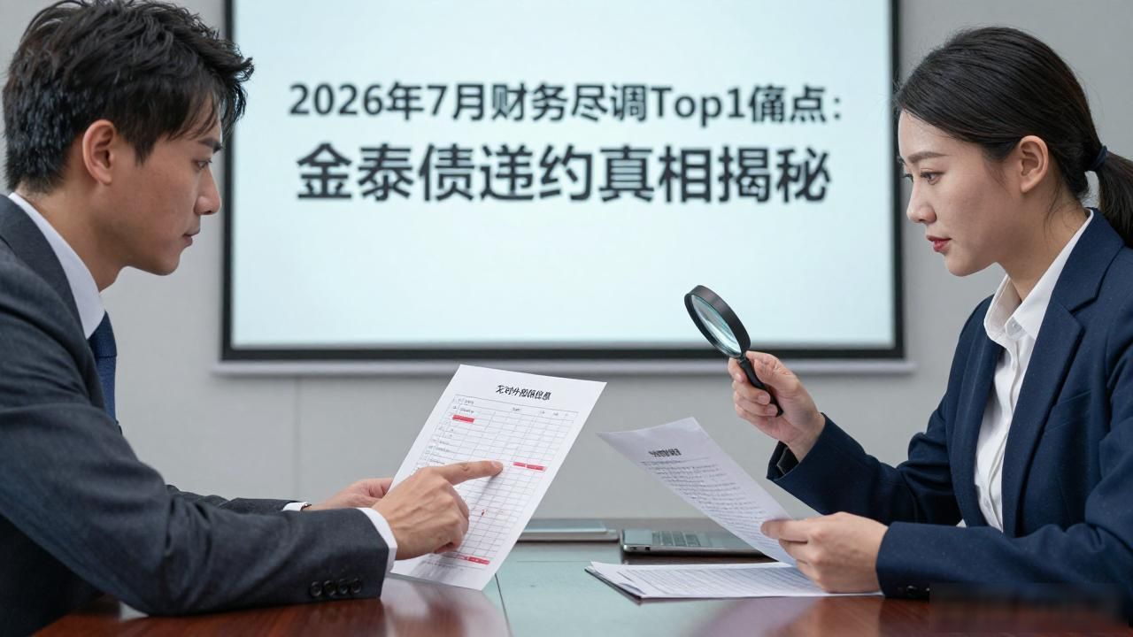 2026年7月财务尽调Top1痛点：金泰债违约真相揭秘