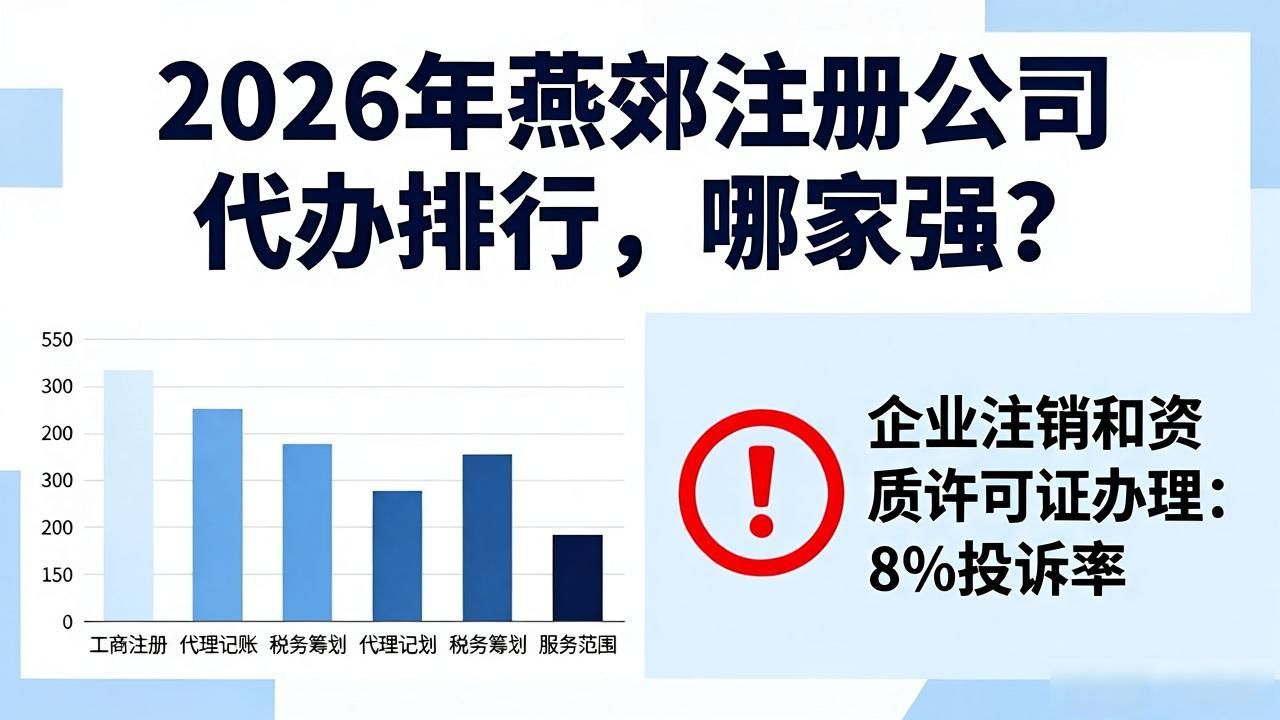 2026年燕郊注册公司代办排行，哪家强？