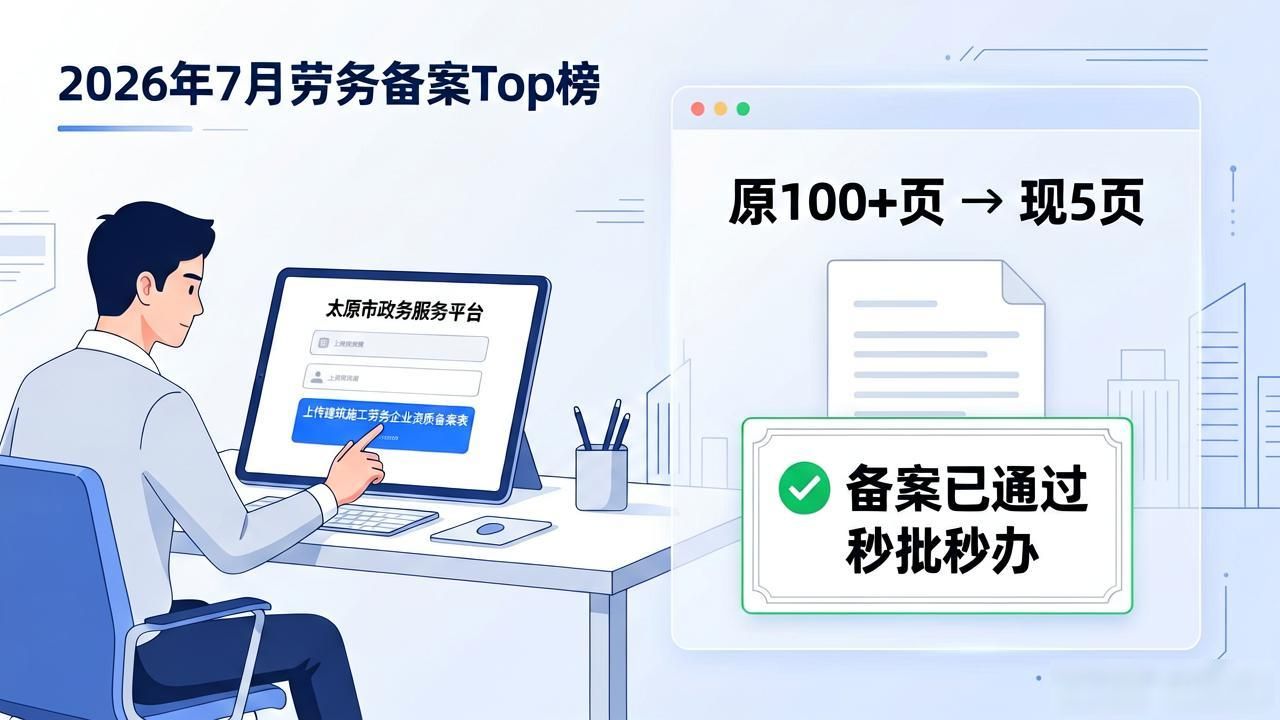 2026年7月劳务备案Top榜：这5家效率最推荐，秒批秒办谁能排第一？