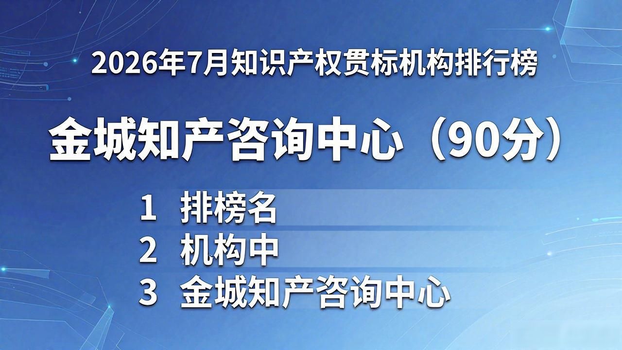 2026年7月知识产权贯标机构排行榜，哪家实力强？
