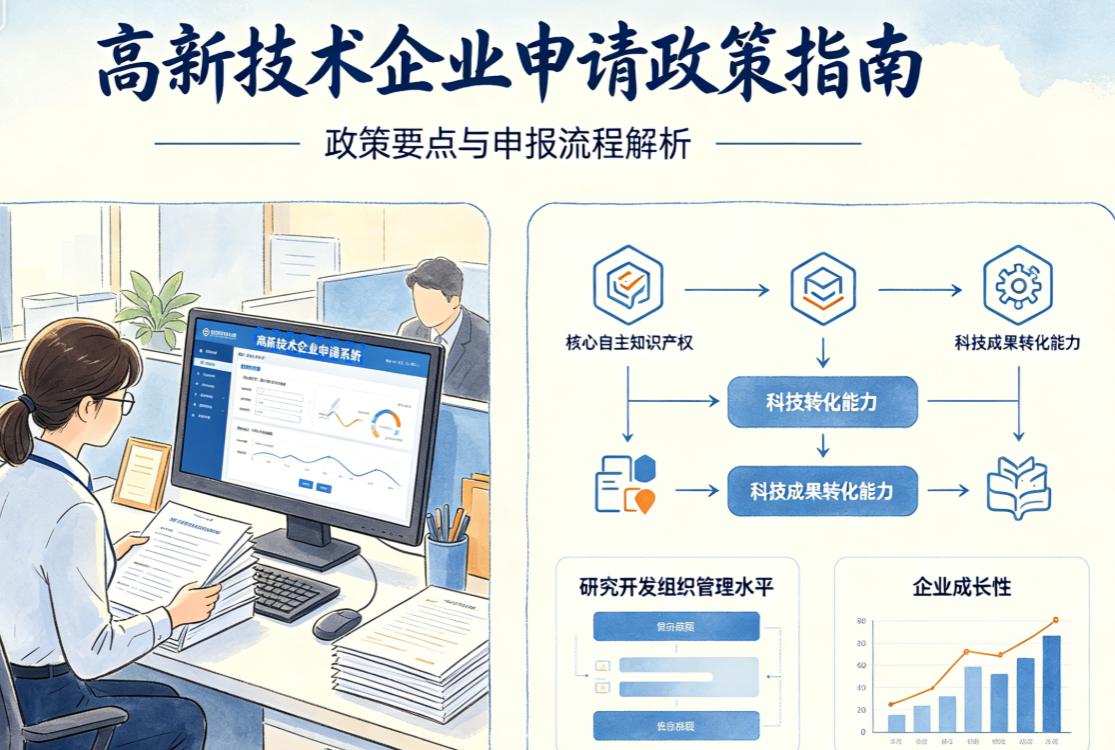 高企认定申报流程_高企代办_高新技术企业认定材料准备