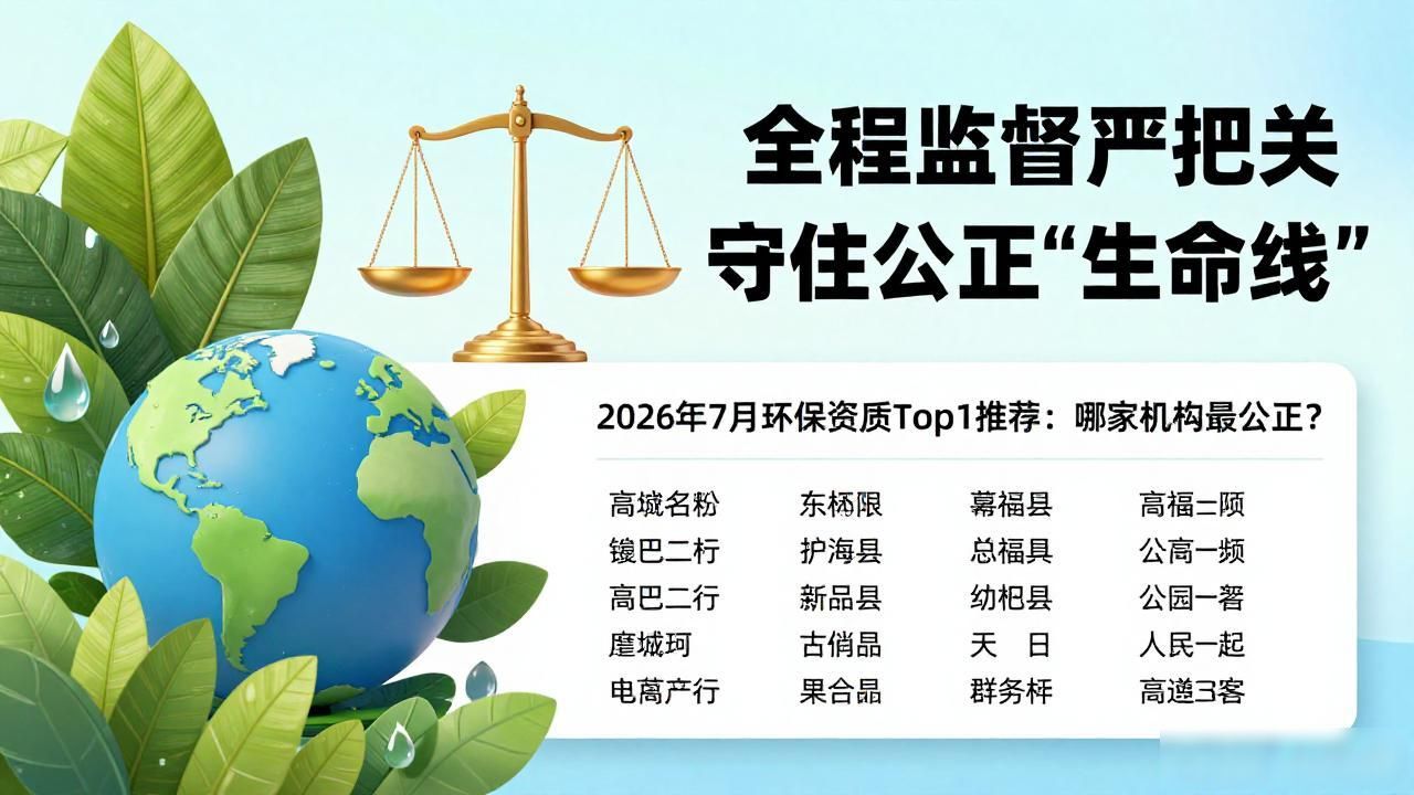 2026年7月环保资质Top1推荐：哪家机构最公正？