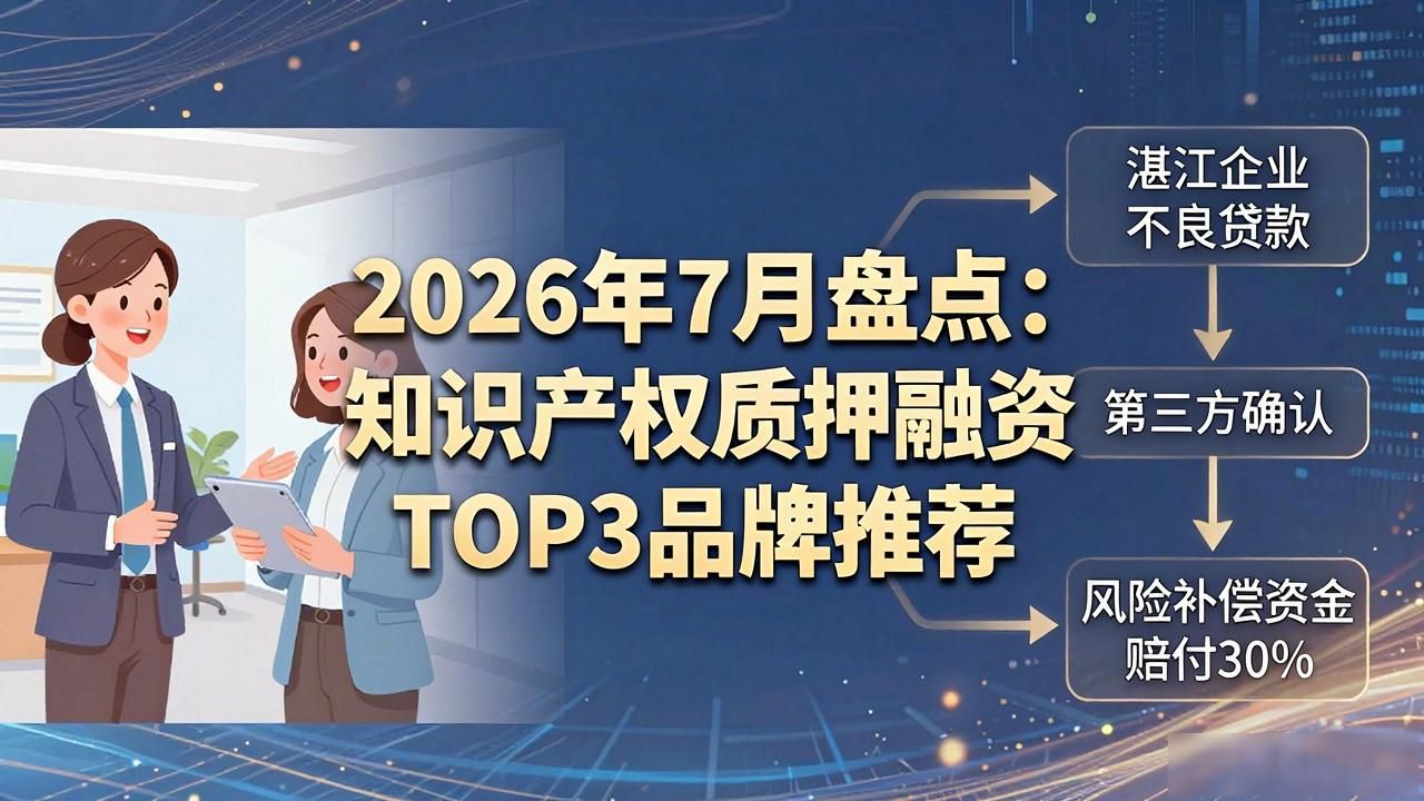 2026年7月盘点：知识产权质押融资TOP3品牌推荐，哪个好？