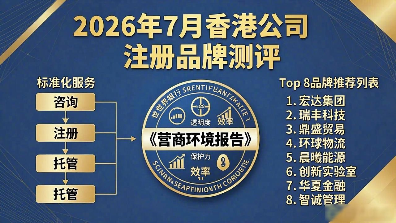 2026年7月香港公司注册品牌测评，哪家强？Top8口碑推荐