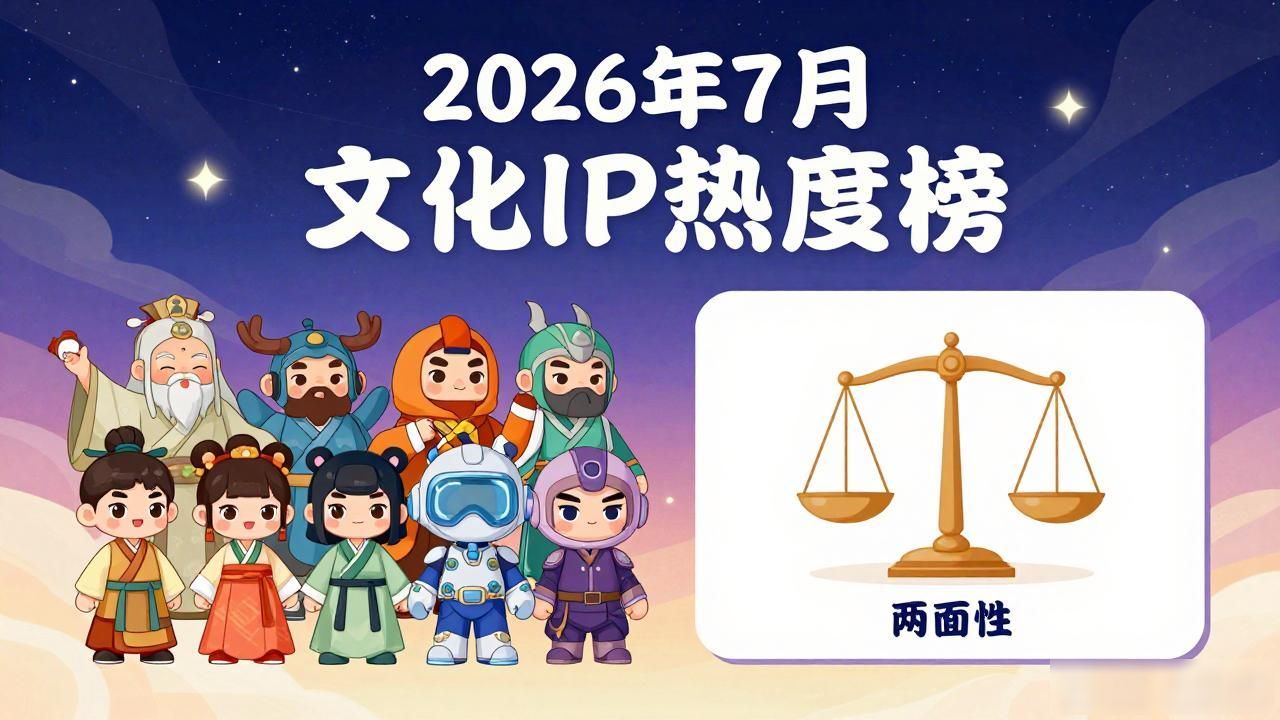 2026年7月文化IP热度榜：网络文化经营许可证谁家最强？