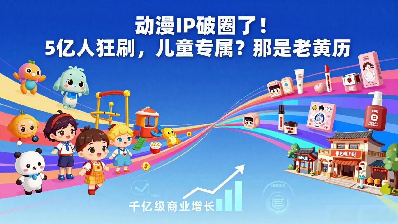 动漫IP破圈了！5亿人狂刷，儿童专属？那是老黄历