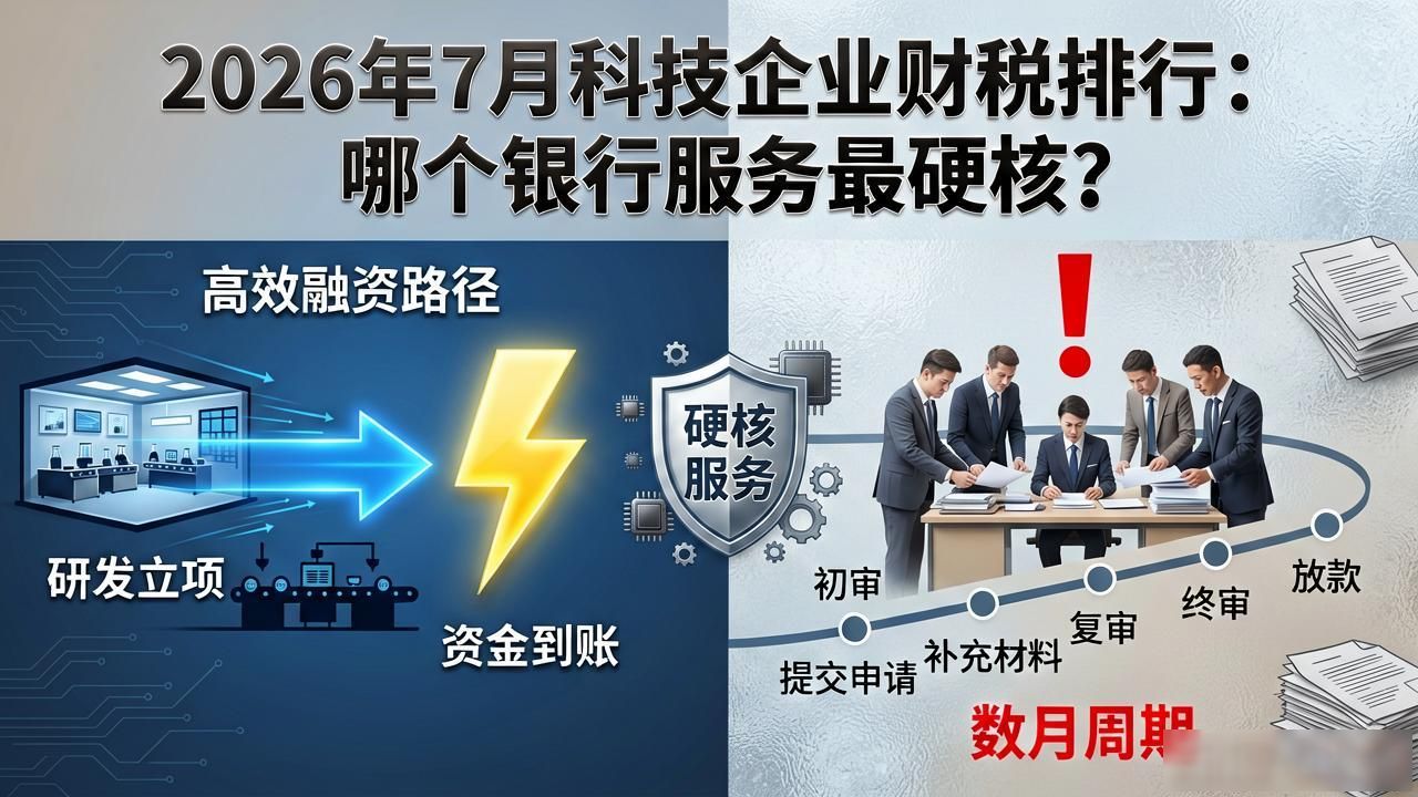 2026年7月科技企业财税排行：哪个银行服务最硬核？
