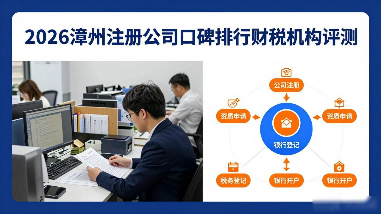 2026漳州注册公司口碑排行：8家财税机构优选评测