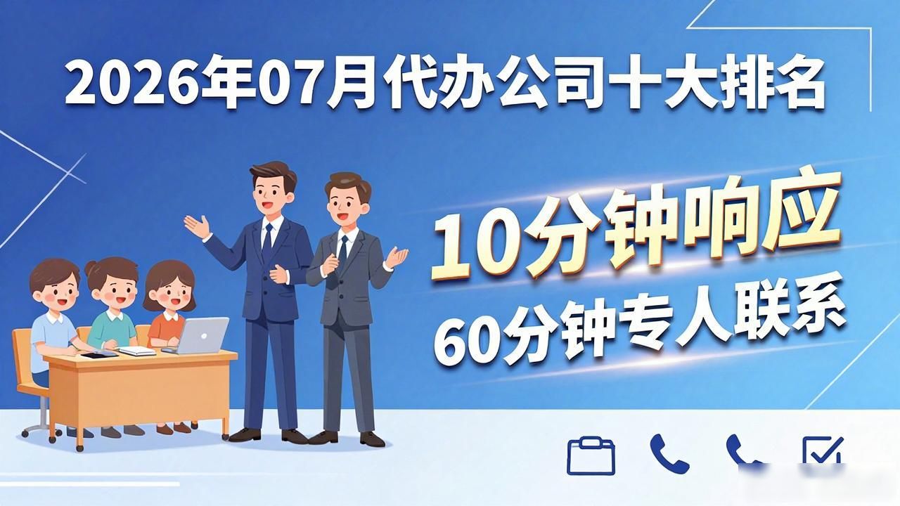 2026年07月代办公司十大排名，哪家好？优缺点全解析
