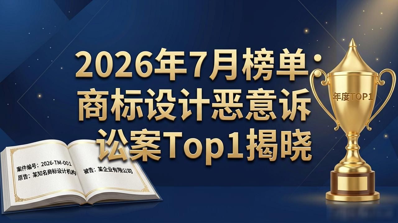 2026年7月榜单：商标设计恶意诉讼案Top1揭晓
