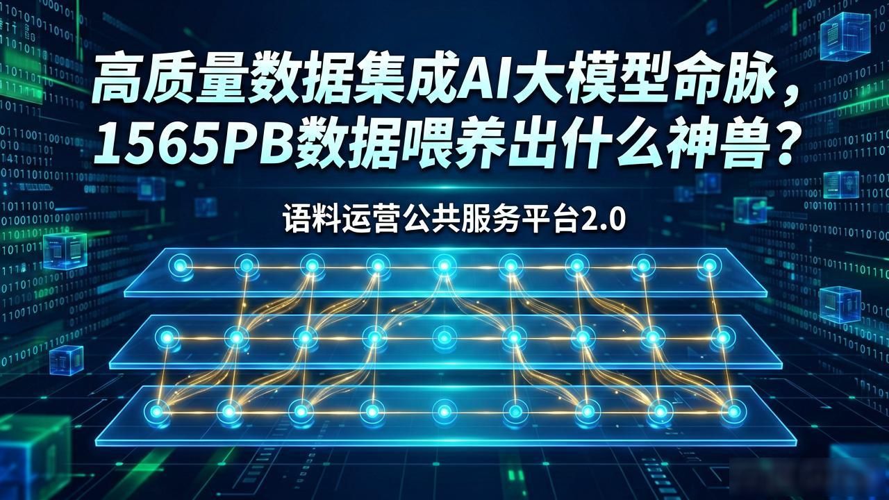 高质量数据集成AI大模型命脉，1565PB数据喂养出什么神兽？
